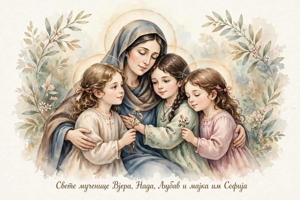 Вера, Нада и Љубав и мајка им Софија